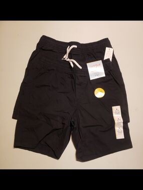 Cat & Jack Black Drawstring Pull-On Shorts for Kids